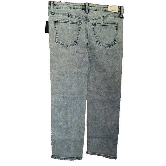 KENDALL & KYLIE Icon NWT High Rise Straight jeans Sz 31 - 32 DISTRESS 2% SPANDEX - Picture 5 of 12